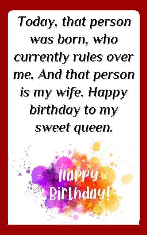 birthday wishes for wife in hindi font